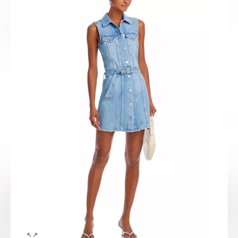 NWT Rails 100% Cotton Wilshire 100% Cotton 90s Inspired Denim Button Up Dress - Picture 5 of 16